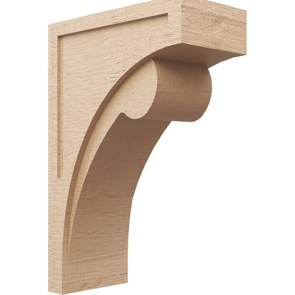 Ekena Millwork 12"W x 24"D x 36"H Classic Viola Rough Cedar Woodgrain TimberThane Corbel, Primed Tan CORUR12X24X36VIORCPR - main